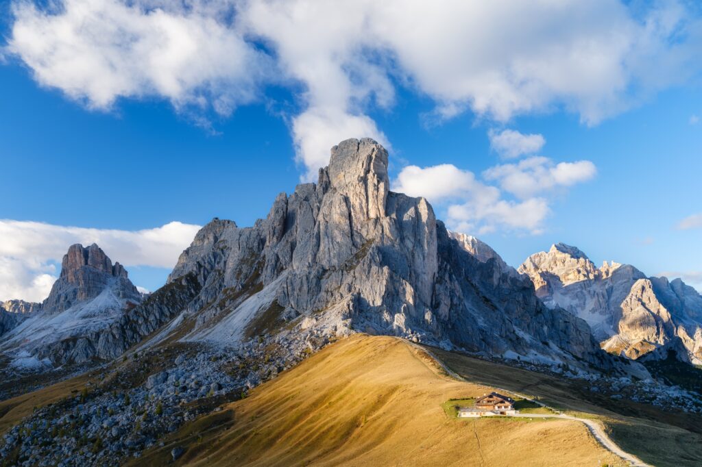 Giau Pass, San Vito di Cadore, Province of Belluno, Italy. The Dolomite Alps, Italy.